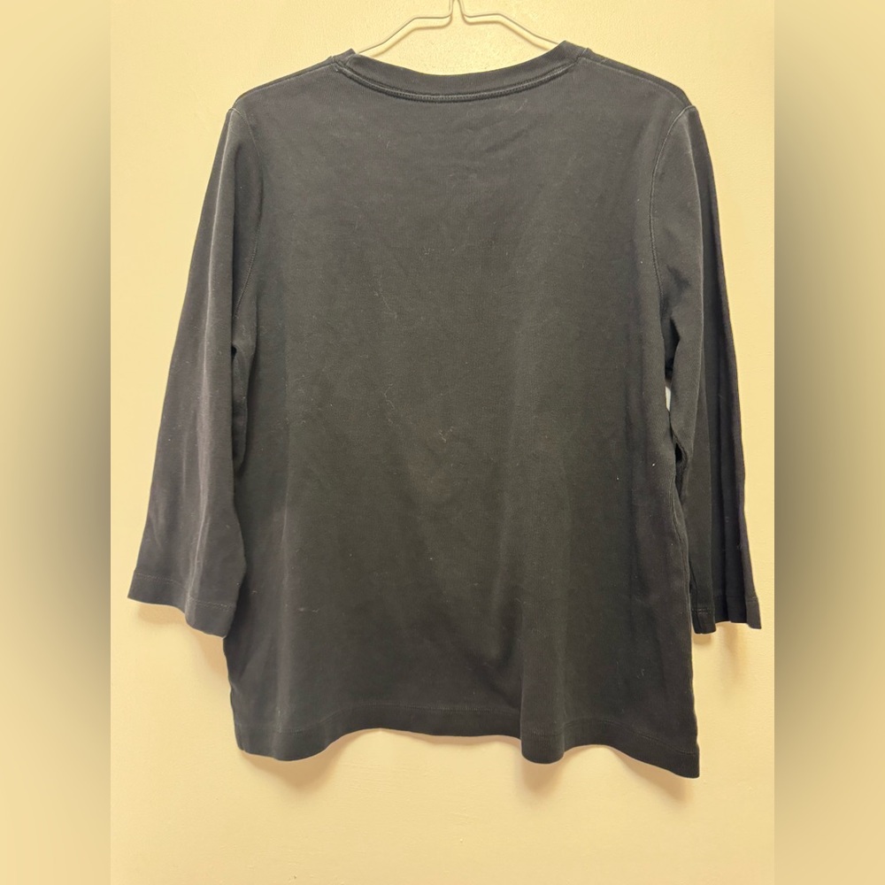 Kim Rogers Classic Black Knit Top - Picture 3 of 3